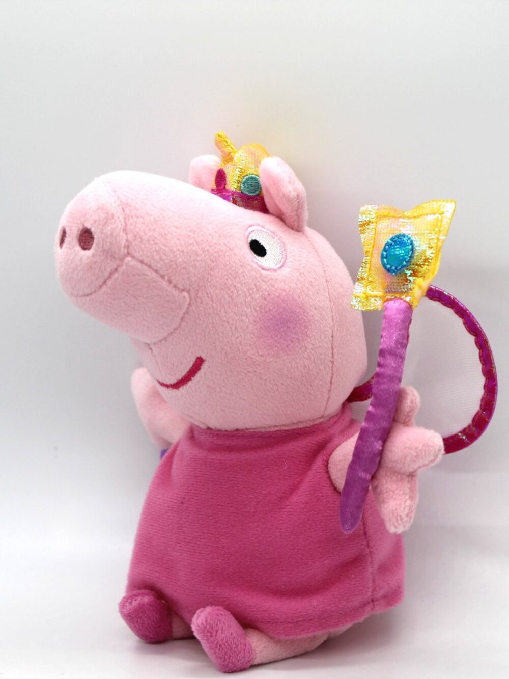 Ty Beanie Peppa Pig Princess Peppa 8" Beanie Baby Plush Stuffed Bean Animal Toy